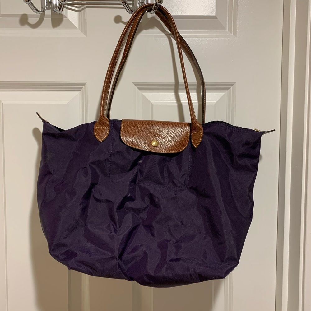 Longchamp | Bags | Dark Purple Longchamp Purse | Poshmark